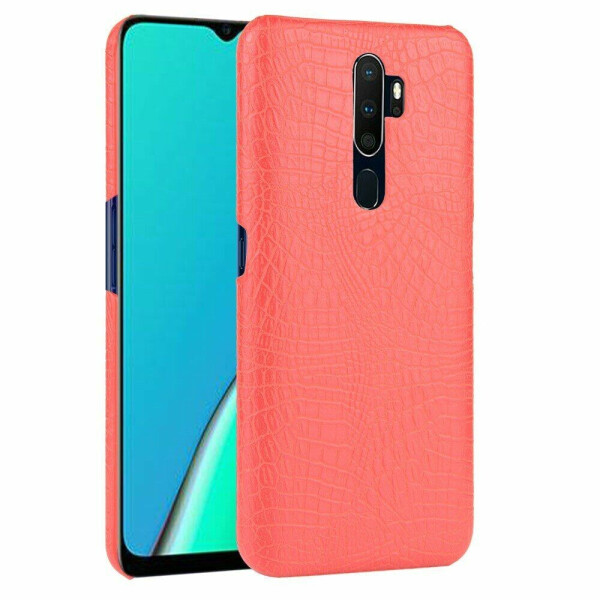 

Защитный чехол Deexe Croco Style для OPPO A5 2020 - Red
