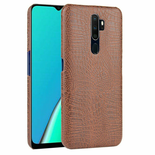 

Защитный чехол Deexe Croco Style для OPPO A5 2020 - Brown