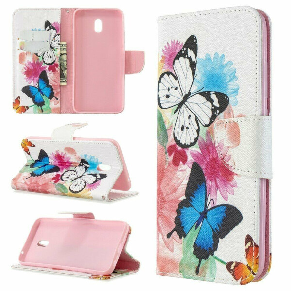 

Чехол-книжка Deexe Color Wallet для Xiaomi Redmi 8A - Beautiful Butterfly