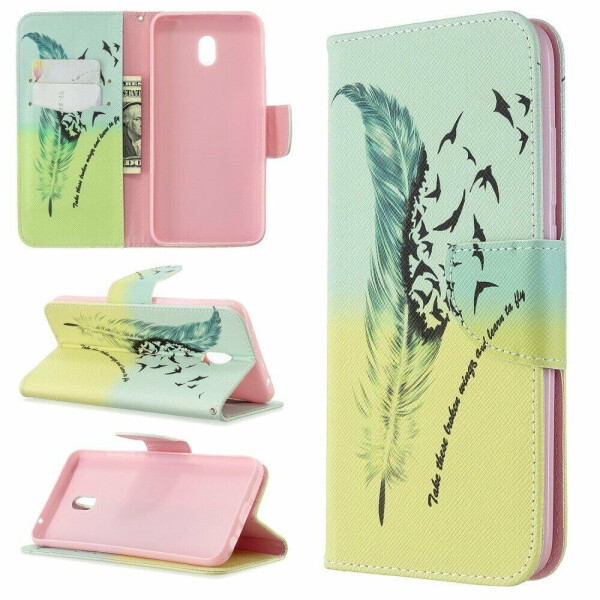 

Чехол-книжка Deexe Color Wallet для Xiaomi Redmi 8A - Feather
