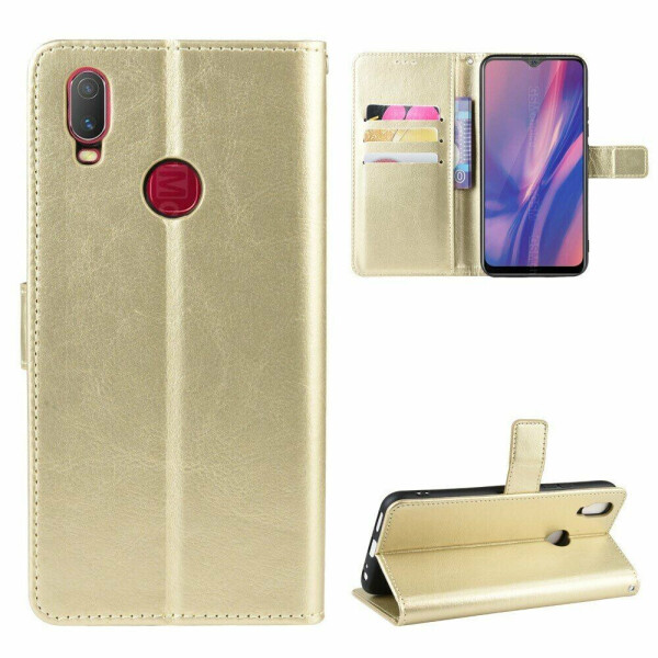

Чехол-книжка Deexe Wallet Style для VIVO Y11 (2019) - Gold