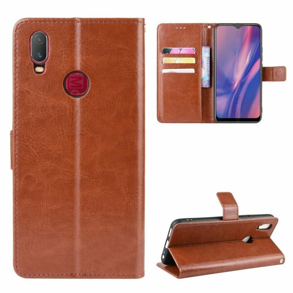 

Чехол-книжка Deexe Wallet Style для VIVO Y11 (2019) - Brown