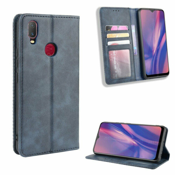 

Чехол Deexe Retro Style для VIVO Y11 (2019) - Blue