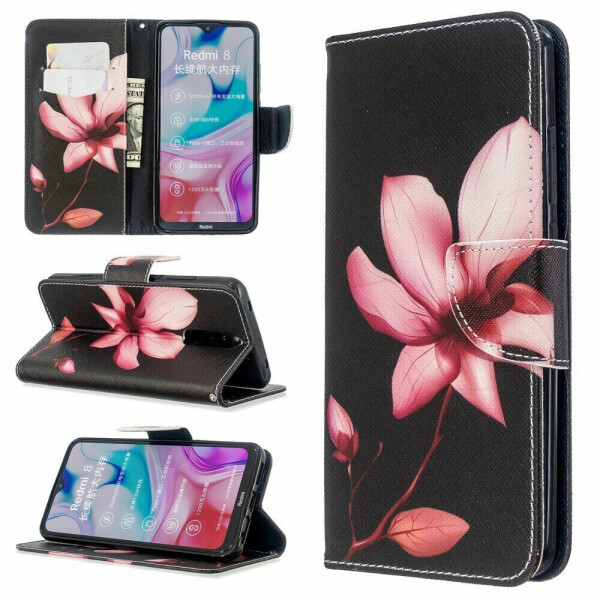 

Чехол-книжка Deexe Color Wallet для Xiaomi Redmi 8 - Red Flower