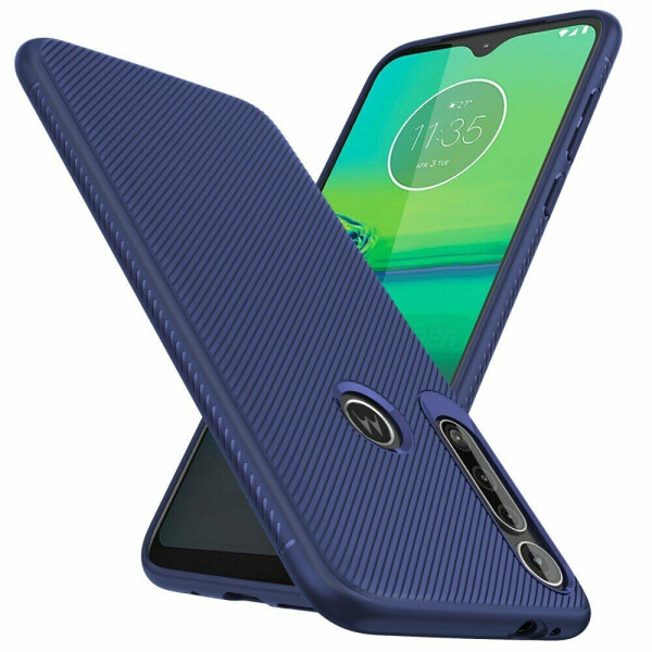 

Защитный чехол UniCase Twill Soft для Motorola Moto G8 Play / One Macro - Blue