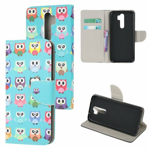 

Чехол-книжка Deexe Color Wallet для Xiaomi Redmi Note 8 Pro - Multiple Owls