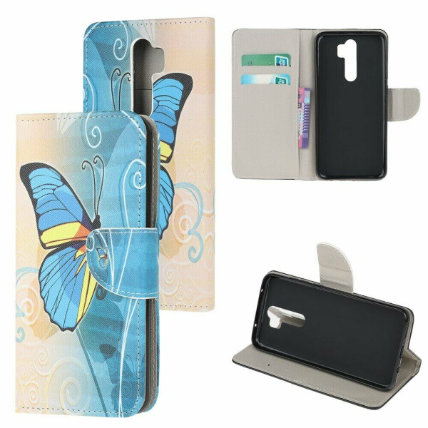 

Чехол-книжка Deexe Color Wallet для Xiaomi Redmi Note 8 Pro - Blue Butterfly