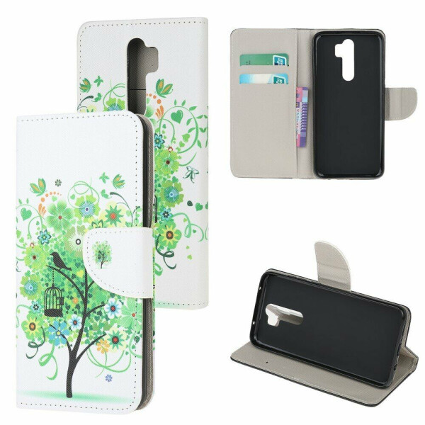 

Чехол-книжка Deexe Color Wallet для Xiaomi Redmi Note 8 Pro - Green Tree