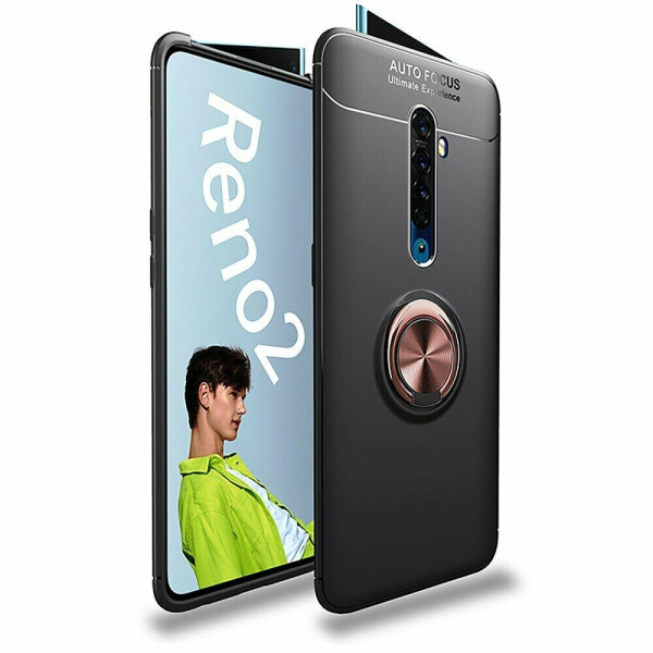 

Защитный чехол UniCase Magnetic Ring для OPPO Reno 2 - Black / Rose Gold