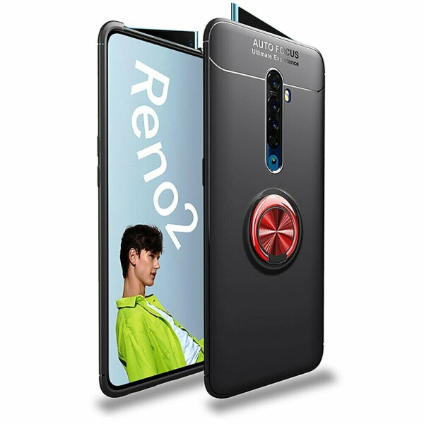 

Защитный чехол UniCase Magnetic Ring для OPPO Reno 2 - Black / Red