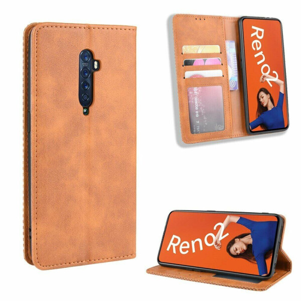 

Чехол Deexe Retro Style для OPPO Reno 2 - Brown