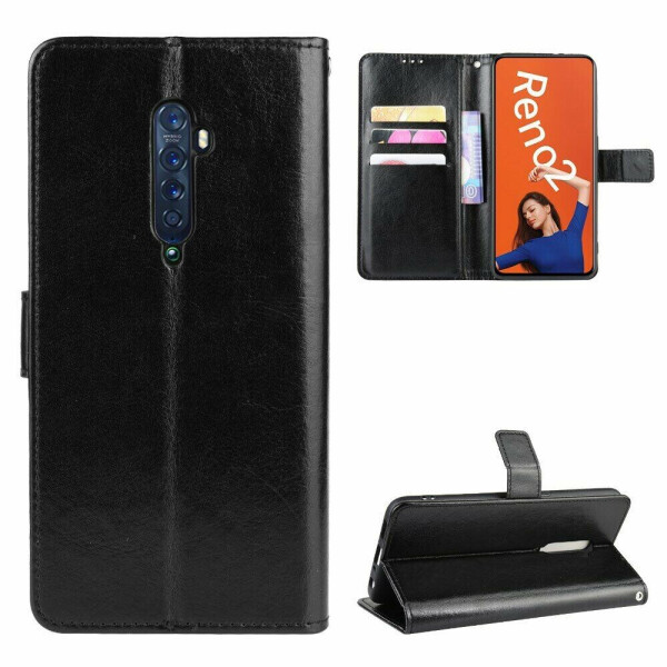 

Чехол-книжка Deexe Wallet Style для OPPO Reno 2 - Black
