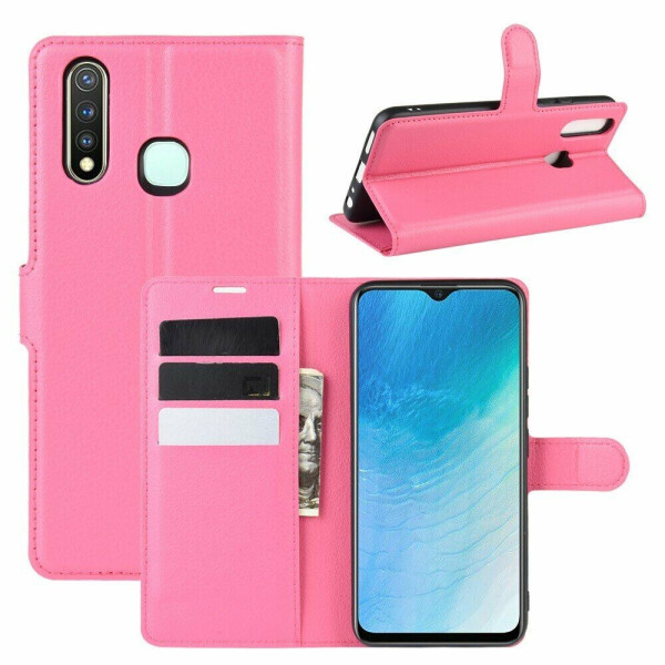 

Чехол-книжка Deexe Book Type для VIVO Y19 - Rose