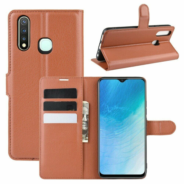 

Чехол-книжка Deexe Book Type для VIVO Y19 - Brown