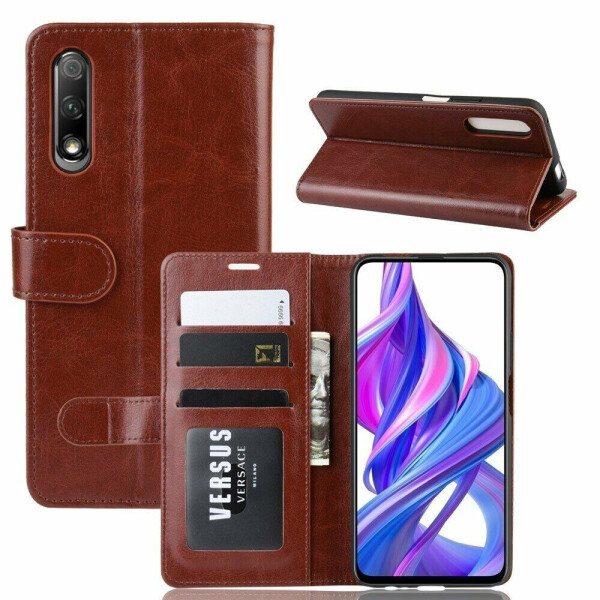 

Чехол-книжка Deexe Wallet Style для Huawei P Smart Pro / Honor 9X (for China) - Brown