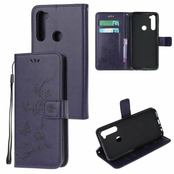 

Чехол UniCase Butterfly Pattern для Xiaomi Redmi Note 8 - Dark Purple