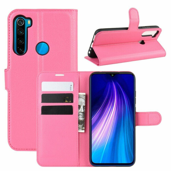

Чехол-книжка Deexe Book Type для Xiaomi Redmi Note 8 - Rose