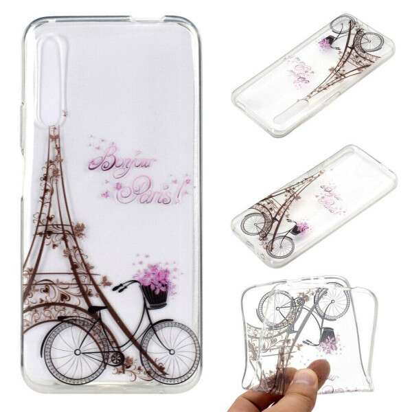 

Силиконовый (TPU) чехол Deexe Pretty Glossy для Huawei P Smart Pro / Honor 9X (for China) - Bike and Tower