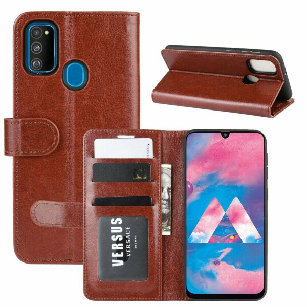 

Чехол-книжка Deexe Wallet Style для Samsung Galaxy M30s (M307) / Galaxy M21 (M215) - Brown