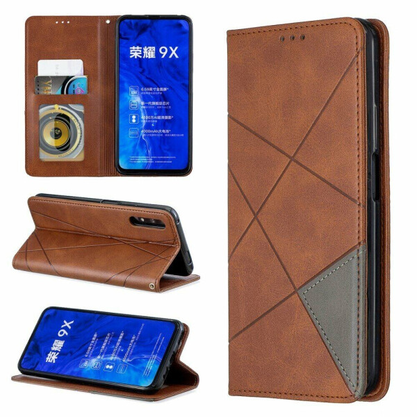 

Чехол UniCase Geometric Pattern для Huawei P Smart Pro / Honor 9X (for China) - Brown