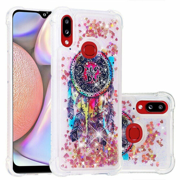

Силиконовая (TPU) накладка Deexe Fashion Glitter для Samsung Galaxy A10s (A107) - Feather Dream Catcher