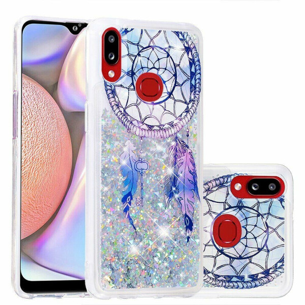 

Силиконовая (TPU) накладка Deexe Fashion Glitter для Samsung Galaxy A10s (A107) - Silver/Dream Catcher