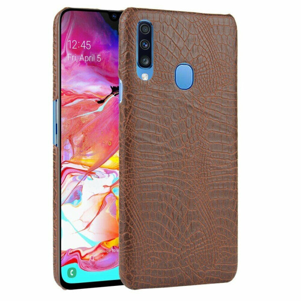 

Защитный чехол Deexe Croco Style для Samsung Galaxy A20s (A207) - Brown