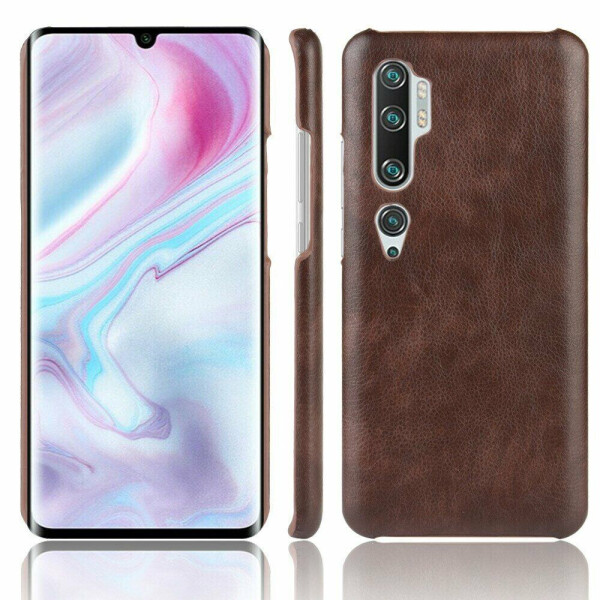 

Защитный чехол Deexe Leather Back Cover для Xiaomi Mi Note 10 Pro / Mi Note 10 - Brown