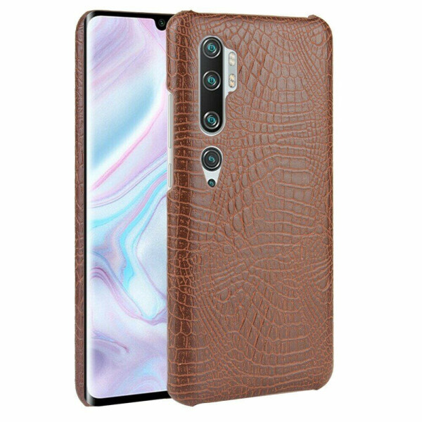 

Защитный чехол Deexe Croco Style для Xiaomi Mi Note 10 Pro / Mi Note 10 - Brown
