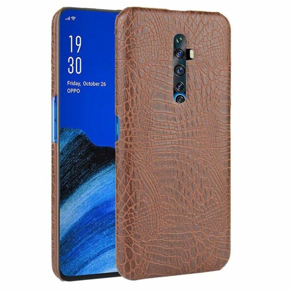 

Защитный чехол Deexe Croco Style для OPPO Reno 2Z - Brown