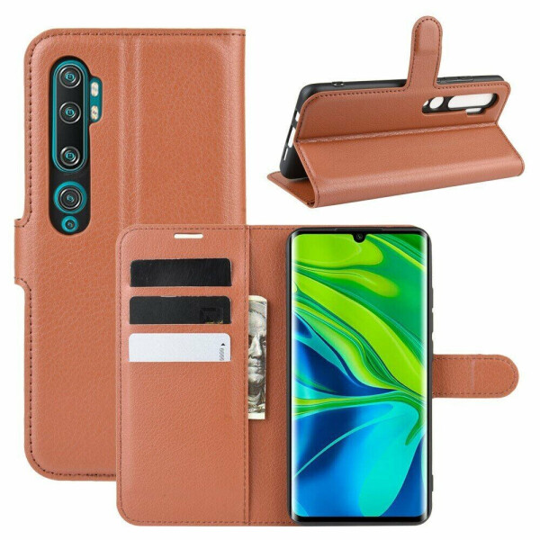 

Чехол-книжка Deexe Book Type для Xiaomi Mi Note 10 Pro / Mi Note 10 - Brown