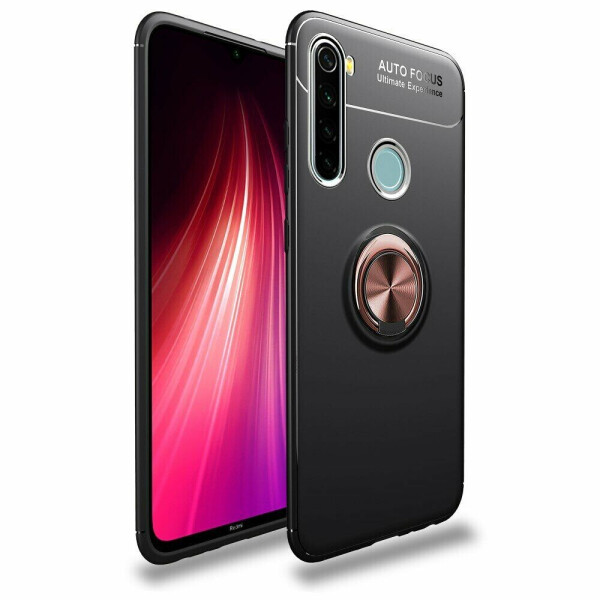 

Защитный чехол UniCase Magnetic Ring для Xiaomi Redmi Note 8T - Black / Rose Gold