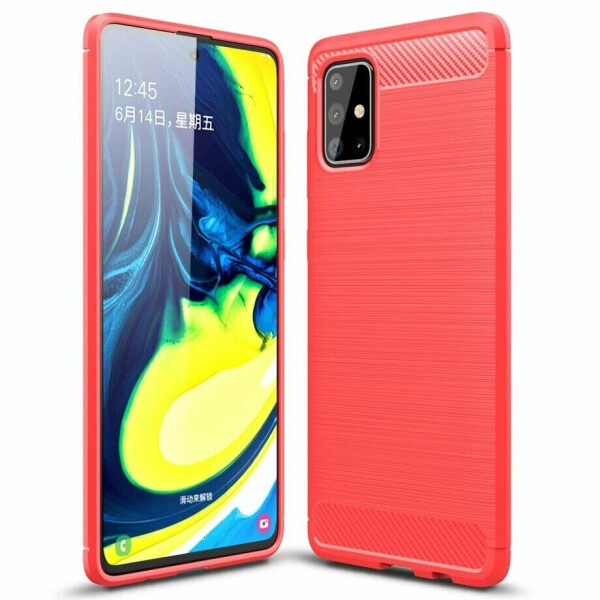 

Защитный чехол UniCase Carbon для Samsung Galaxy A71 (A715) - Red