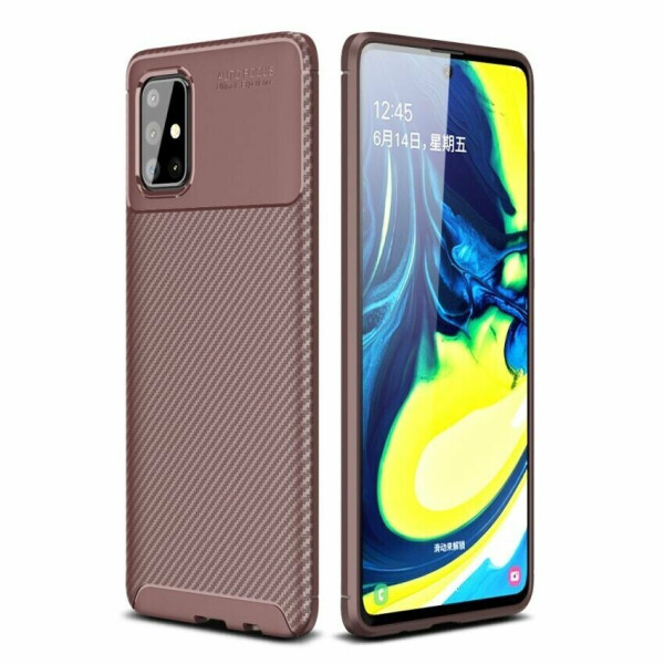 

Защитный чехол Deexe Fusion для Samsung Galaxy A71 - Brown