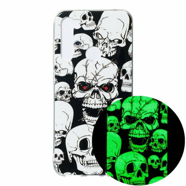 

Силиконовый (TPU) чехол Deexe LumiCase для Xiaomi Redmi Note 8 - Cool Skulls