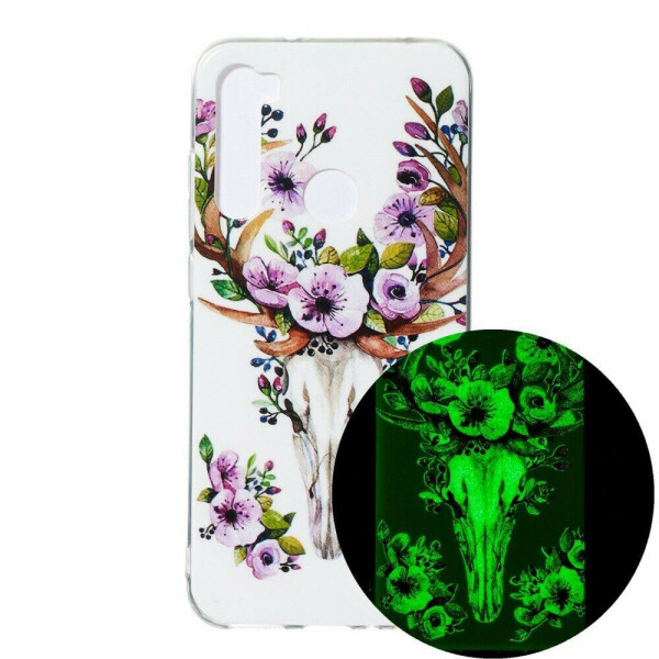 

Силиконовый (TPU) чехол Deexe LumiCase для Xiaomi Redmi Note 8 - Flowered Elk