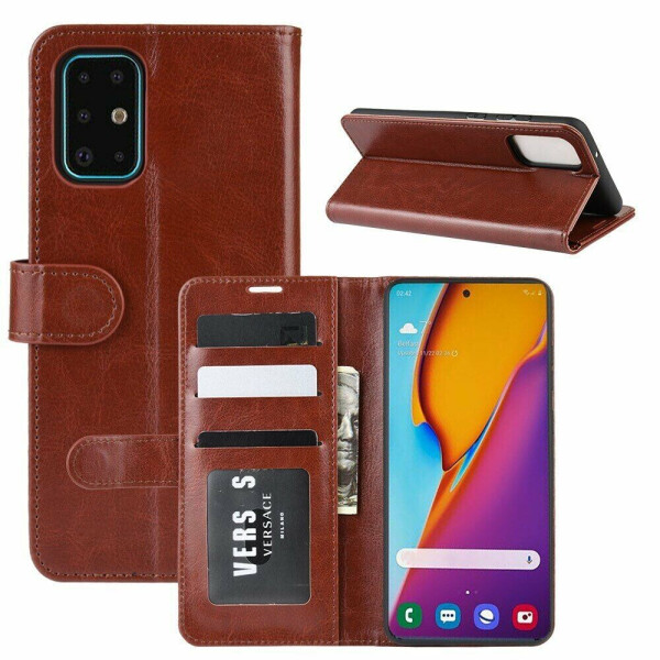 

Чехол-книжка Deexe Wallet Style для Samsung Galaxy S20 Plus (G985) - Brown