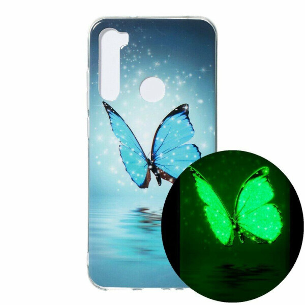 

Силиконовый (TPU) чехол Deexe LumiCase для Xiaomi Redmi Note 8 - Blue Butterfly