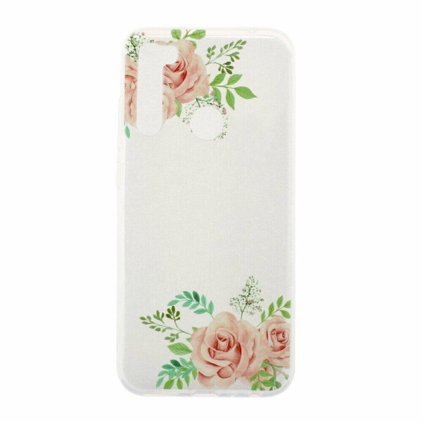 

Силиконовый (TPU) чехол Deexe Pretty Glossy для Xiaomi Redmi Note 8 - Pink Flower
