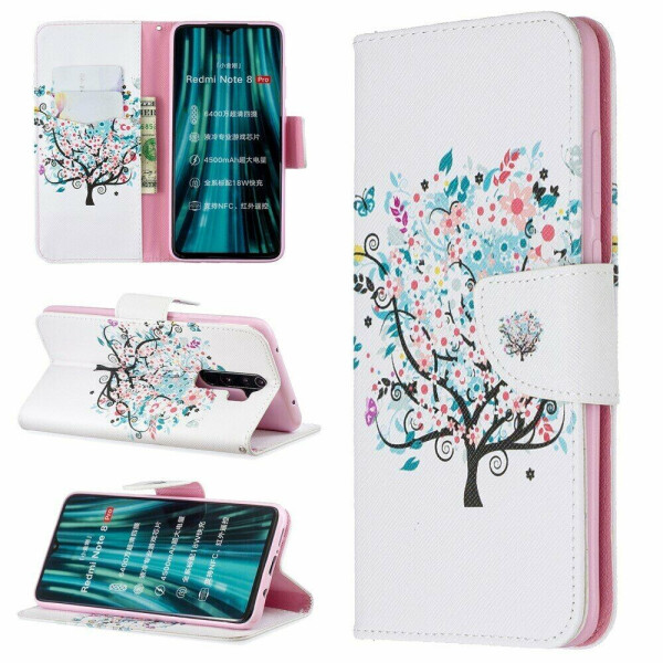 

Чехол-книжка Deexe Color Wallet для Xiaomi Redmi Note 8 Pro - Flowered Tree