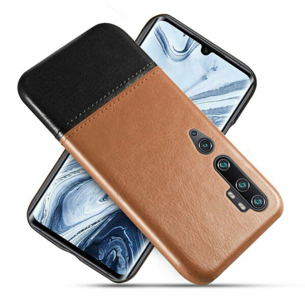 

Защитный чехол KSQ Dual Color для Xiaomi Mi Note 10 Pro / Mi Note 10 - Light Brown/Black