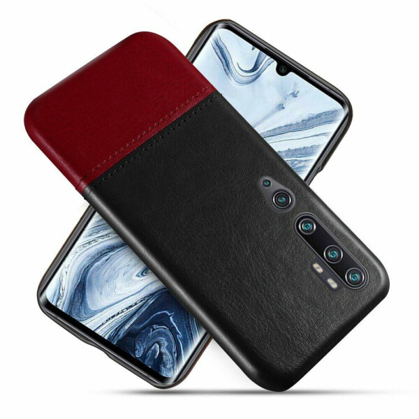 

Защитный чехол KSQ Dual Color для Xiaomi Mi Note 10 Pro / Mi Note 10 - Black/Wine Red