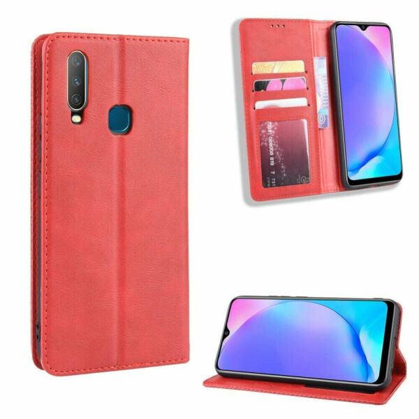 

Чехол Deexe Retro Style для VIVO Y17 / Y15 - Red