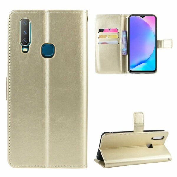 

Чехол-книжка Deexe Wallet Style для VIVO Y17 / Y15 - Gold