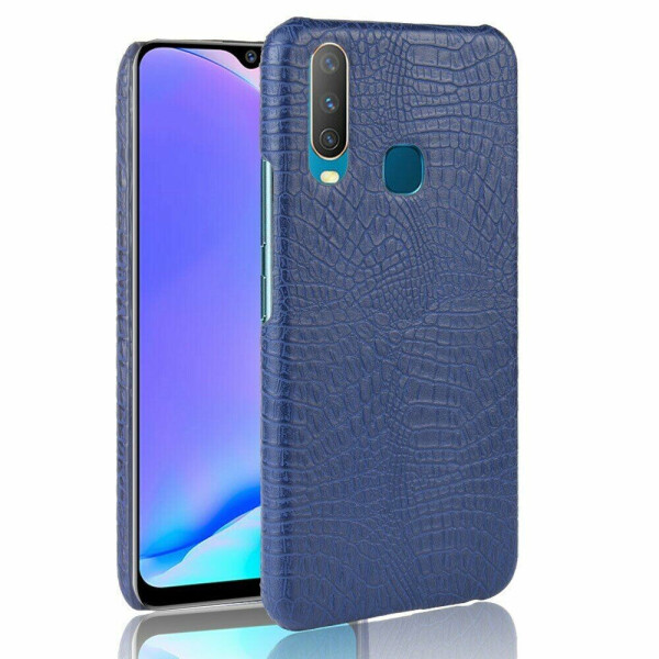 

Защитный чехол Deexe Croco Style для VIVO Y17 - Blue