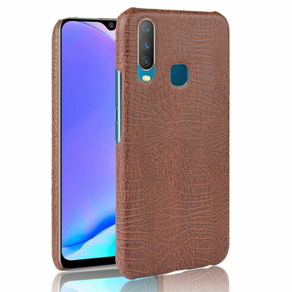 

Защитный чехол Deexe Croco Style для VIVO Y17 - Brown