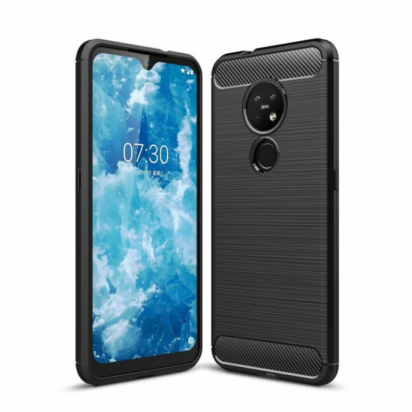 

Защитный чехол UniCase Carbon для Nokia 7.2 - Black