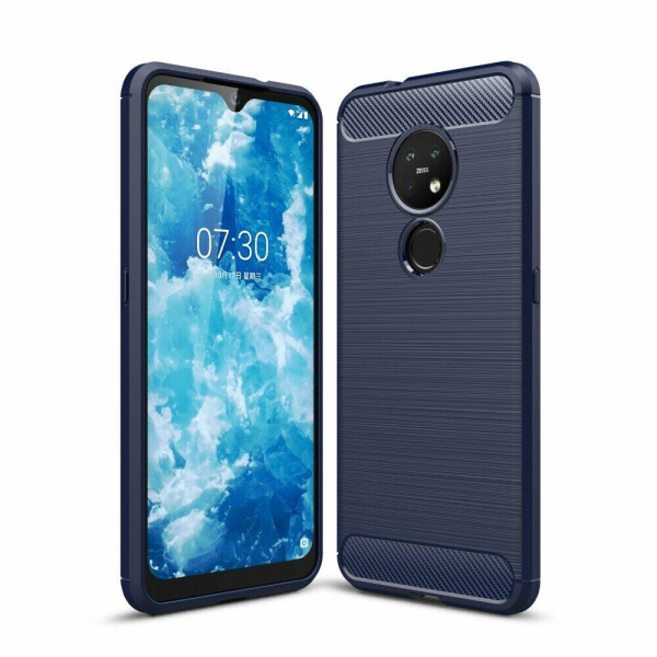 

Защитный чехол UniCase Carbon для Nokia 7.2 - Blue