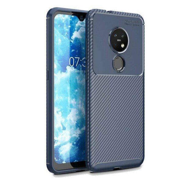 

Защитный чехол Deexe Fusion для Nokia 7.2 - Blue