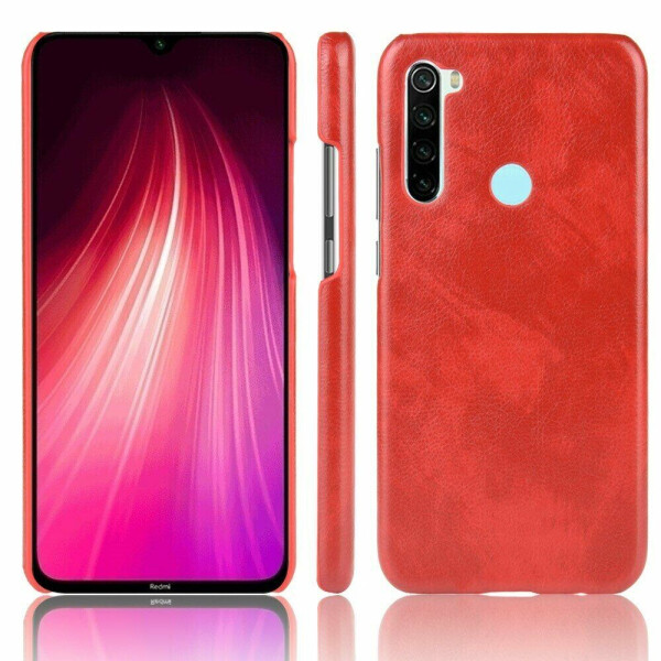 

Защитный чехол Deexe Leather Back Cover для Xiaomi Redmi Note 8T - Red